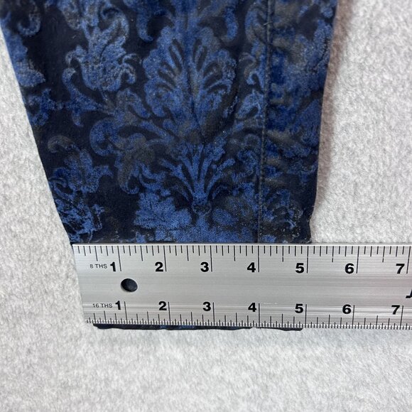 Guess Kate Skinny Blue Damask Print Jeans Size 28 Avant Garde Floral Boho - Picture 6 of 15